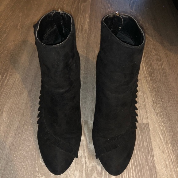 JustFab Stacie Bootie Black Size 9 - Picture 2 of 9